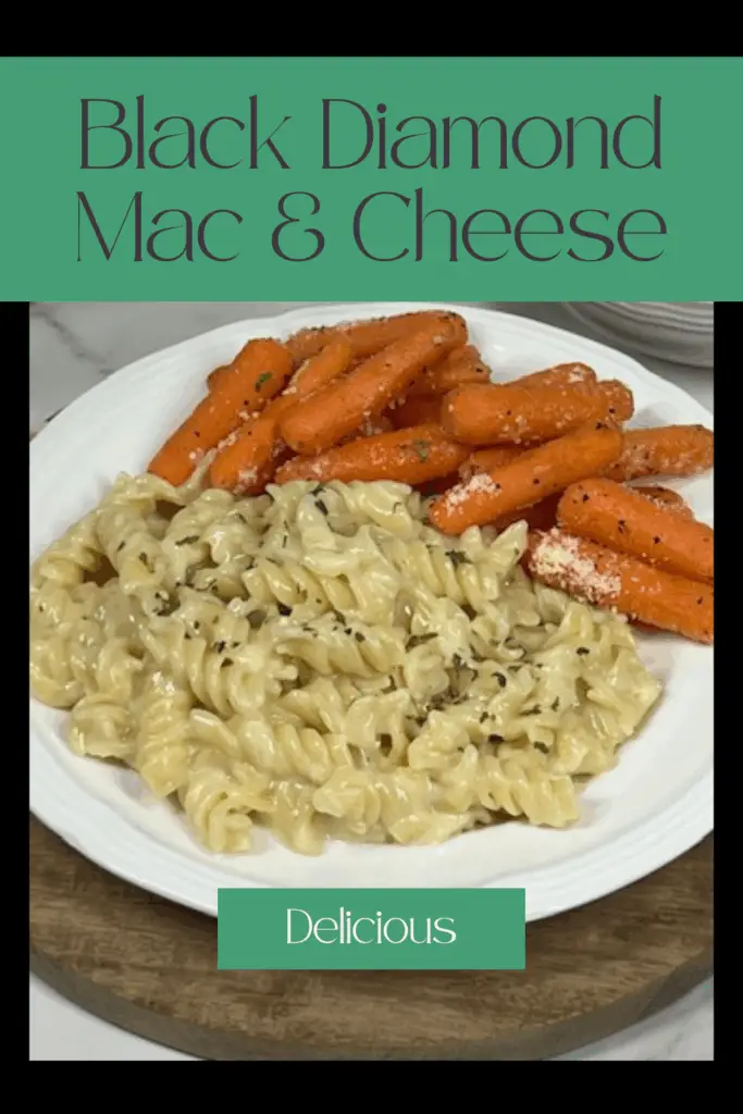 The sharp, bold taste of Black Diamond sharp cheddar adds a gourmet twist that elevates this classic dish, Black Diamond Mac and Cheese-to a whole new level. This pasta for one or two is also perfect for family dinners, holidays, potlucks (it is easy to double or triple), or as a cozy weeknight meal. #MacAndCheese #CheddarMac #BlackDiamondSharpCheeseSpread #ComfortFood #RecipesForOne #RecipesForTwo #HomemadeMacAndCheese