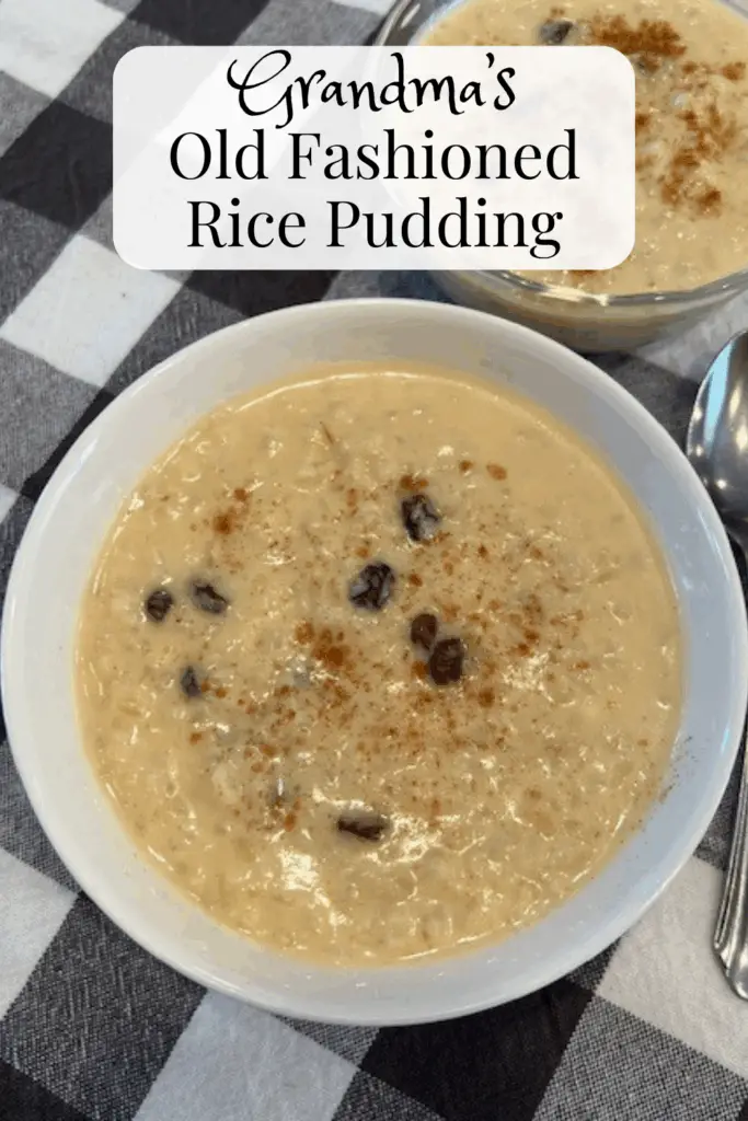 Grandma's Brown Rice Pudding recipe is a creamy and wholesome breakfast or dessert. It is slow-cooked to perfection using nutty brown rice, milk, eggs, warm cinnamon, and a touch of vanilla. #BrownRicePudding #OldFashionedDesserts #GrandmasRecipe #ComfortFoodClassic #HomemadeRicePudding #WholeGrainDessert #RicePuddingWithBrownRice #NostalgicDesserts #BudgetFriendlyBaking #TraditionalRecipes