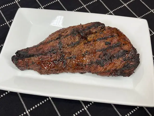Tri-tip roast with seasoned crust fresh from the grill or smoker
