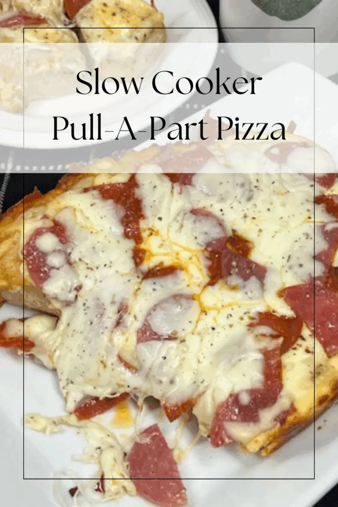 Slow Cooker Pull-Apart Pizza recipe is a fun, cheesy, and crowd-pleasing twist on classic pizza that’s incredibly easy to make! Using Rhodes Roll dough, gooey mozzarella cheese, savory pepperoni, salami, seasonings and your favorite pizza sauce. #PullAPartPizza #SlowCookerRecipes #PizzaNight #HomemadePizza #FamilyFun #EasyPepperoniPizza